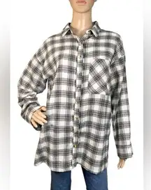 NEW HURLEY Odessa Plaid Boyfriend Shirt NWT