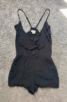 Billabong All Black Frilly Light-weight Romper 