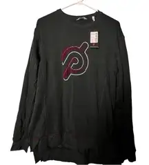 Peloton Women's Crewneck Long Sleeve Weekender Side Split Logo Pullover NWT Sz M