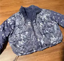Floral Patterned Women's Jacket REVERSIBLE!!