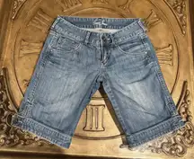 Crop Mid Bermuda Jeans short