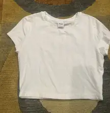 Tna Chill Ortiz T Shirt White Crop Top Aritzia Stretchy Cotton Size Small