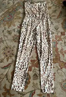 NWT: WAYF Leopard Print Jumpsuit