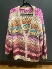 Listiele Oversized Crochet Cardigan