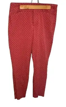 Old Navy Pixie High Rise Ankle Pant Gooseberry Polka Dot