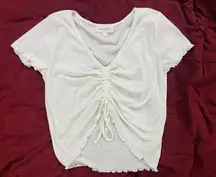 White Crow Crop Top