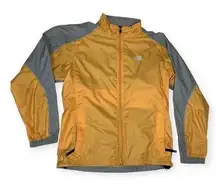 The North Face women's XL yellow windbreaker lightweight jacket hiking rain repe