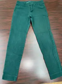 Old Navy Pixie Mid Rise Dark Green Pants Size 0 Regular