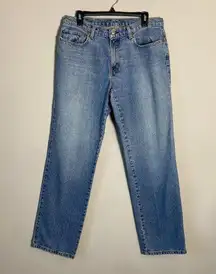 Vintage Ralph Lauren Polo Jeans Co Saturday Straight Denim Womens 10x32 90s Blue