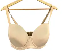 Wacoal Strapless Convertible Underwire T-Shirt Bra Nude Seamless 36DDD