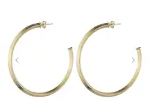 Sheila Faji Yellow Gold Hoops 