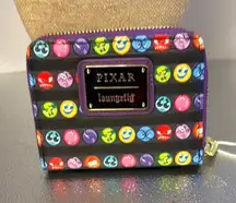 Loungefly Pixar Emoji Wallet with Purple and Black​