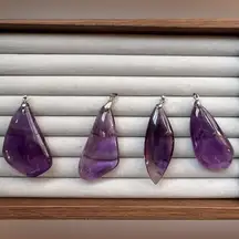 NWOT Uruguay Natural Therapy Amethyst pendant in Large size/17.34g