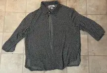 Sheri Martin Women’s 18 Black White Sheer Jacket 90’s Vintage