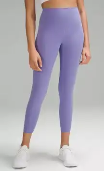 Lululemon Wunder Train High Rise Leggings With Pockets Lavender Purple 2