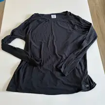 GAP Maternity Long Sleeve Black Athletic Shirt Top Size M