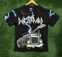 Def Leppard On Through The Night Rock Band T-Shirt Size Large