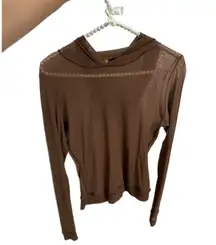 Skims size large fits medium hoodie light sweater jasper brown mesh used lightly