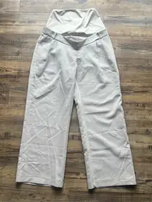 Abercrombie & Fitch Womens Beige Maternity Pants Business Casual Sz 26 | 2S NWT