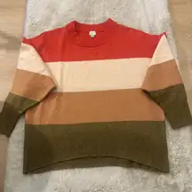 A New Day Striped Sweater‎ Women's XL Multicolor Long Sleeve