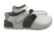 Birkenstock ALPRO White Leather Mary Jane Clog Sandals Made in Germany L 11-M 9