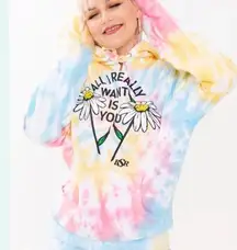 BSR by SAMII RYAN Zumiez tie dye All I really want is you sweatshirt