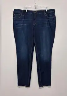 a.n.a Blue Skinny Jeans with Golden Stitching