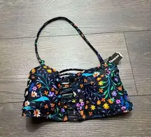 Express Women’s Medium Black Confetti Swim Top New