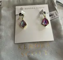 Kendra Scott Gold Cory Drop Earrings nwt