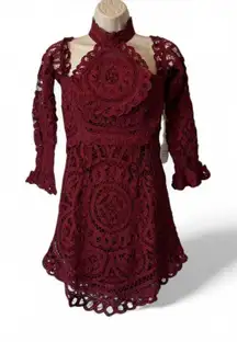 Lace Cold Shoulder Bodycon Minidress‎