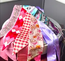 Set of 6 Colorful Satin Twilly Collection