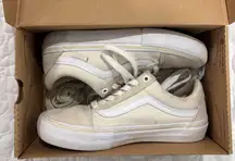 Cream off-white Vans Old Skool Pro