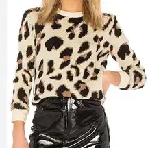 Lovers and Friends Speak Up Sweater in Metallic Leopard Size Small