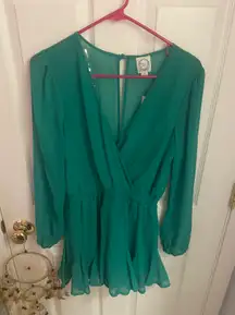 Blue Rain Spring Romper