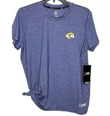 NFL NEW Football Women LA Rams Blue Short Sleeve Tee Size Large