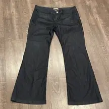 Cabi 2 front pocket wide leg jeans dark wash