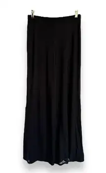 TADASHI Collection Womens Pants Size S Black Stretch Mesh Lined Pull On Wide Leg