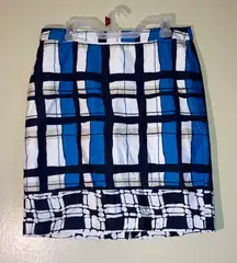 Studio Plaid Pencil Skirt