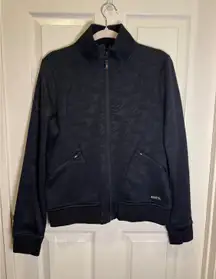 Kerrits Womens Black Horse Print Full Zip Jacket Track Jacket Size Medium
