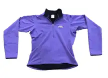 Patagonia Purple 1/2 zip pullover with back pocket S base layer pull over