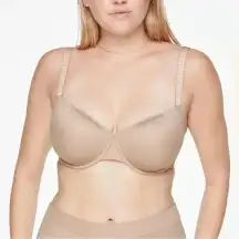 Third love taupe 24/7 classic t shirt bra 44E