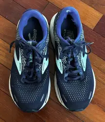Brooks Ghost 14 Running Shoes Women’s 8.5 Athletic Comfort Blue Green