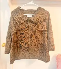 REMOVING TODAY FINAL PRICE Erin London Cheetah Print Full Zip Jacket