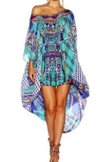 Camilla  100% silk Divinity Dance Round Neck Kaftan NWT