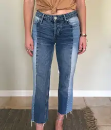 BDG Two Toned Spliced Jeans