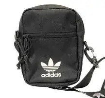 Adidas Originals Festival Crossbody Bag Black/White Nylon Athletic