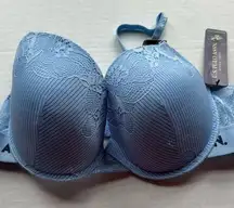 U S Polo Assn blue push up bra 38C NWT