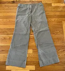 J. Jill Women's Gray Wide Leg Corduroy Pants Trousers Size 10 BoHo