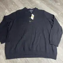 Karen‎ Scott woman Black stretch long slv , Two Button Sweater sz 3X NEW Z-266