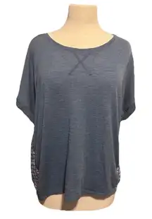 XL Wild Blue X Sadie Robertson Blue T Shirt Lightweight Scarf Mediterranean